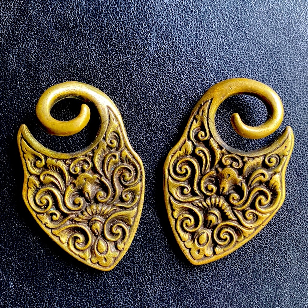 Brass 2Gauged Original Tribal EarRings
